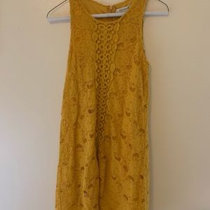 Lace Yellow Dress